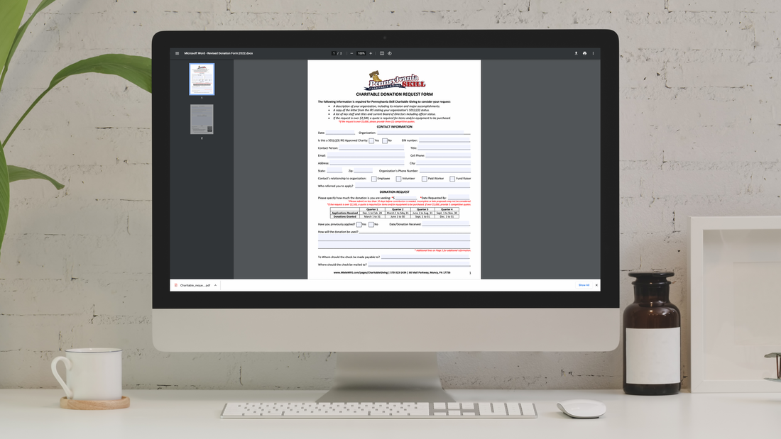 Charitable Giving Updates Application Process and Policy