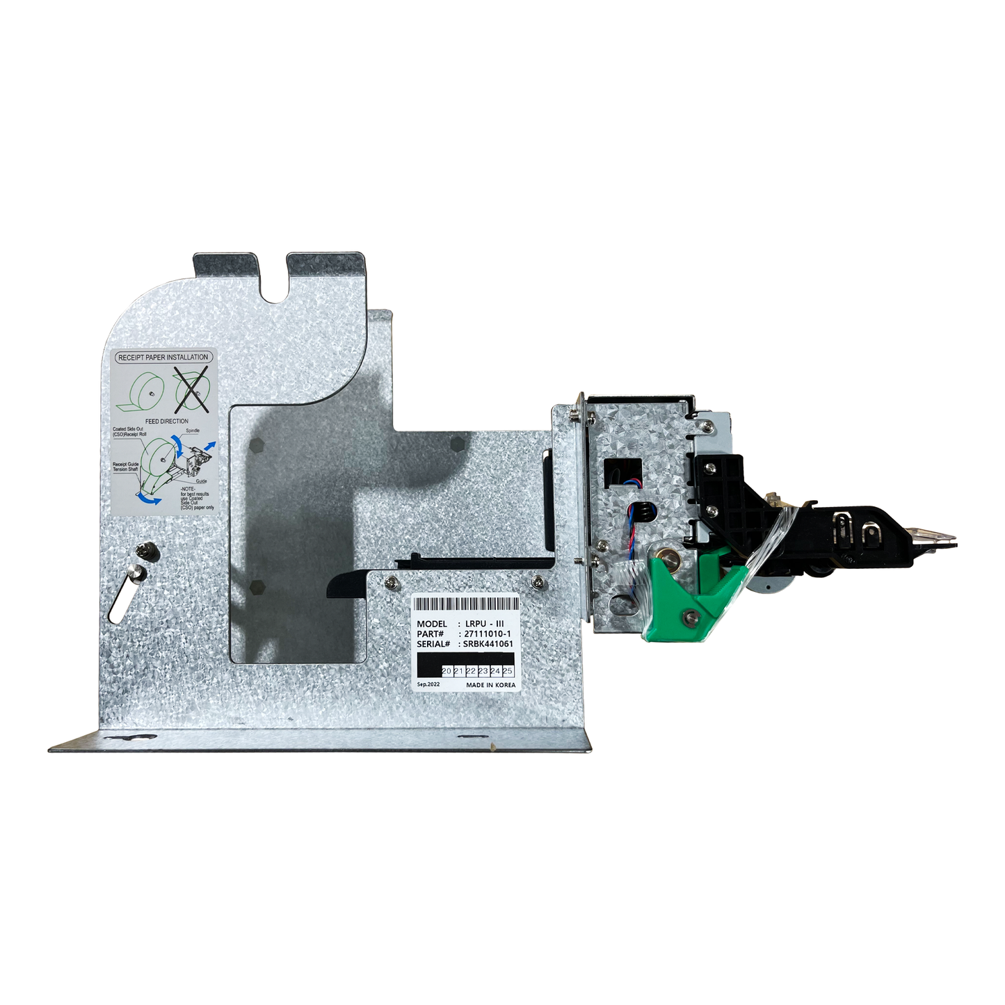 Sold by Miele Manufacturing (Miele MFG). Genmega Printer 2” LRPU III. New Genmega Printer, never used from a Genmega Onyx ATM. Genmega 1700. Genmega 1700W. Genmega G1900. Genmega G2500. Genmega GT3000. Genmega Onyx Series. Manufacturer Part Number: 27111010-1.
