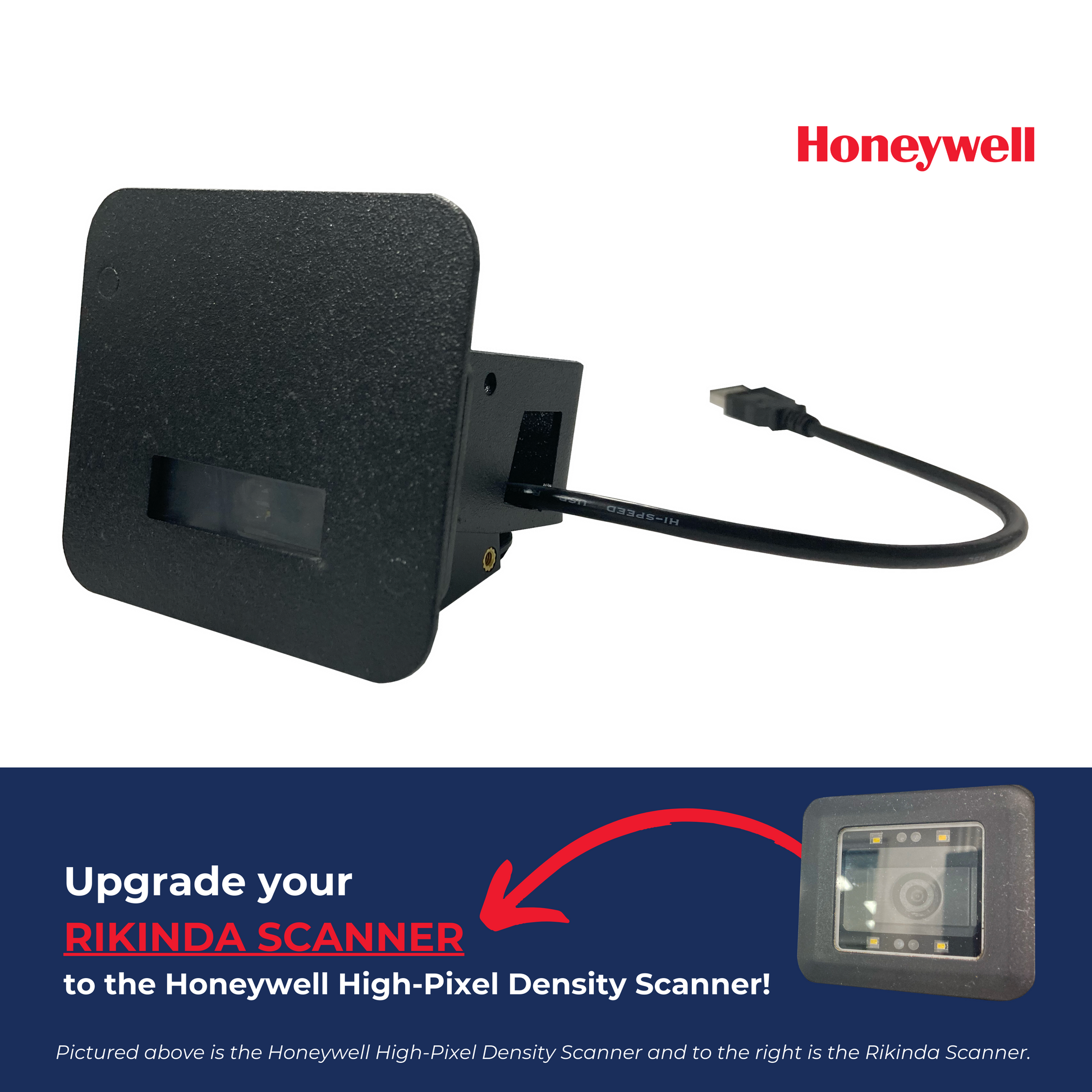 Sold by Miele Manufacturing. This Honeywell Scanner is an upgraded scanner that is used to update the scanner for the eCash TRT models. This scanner specifically replaces the Rakinda Scanner that was featured in the original eCash models.