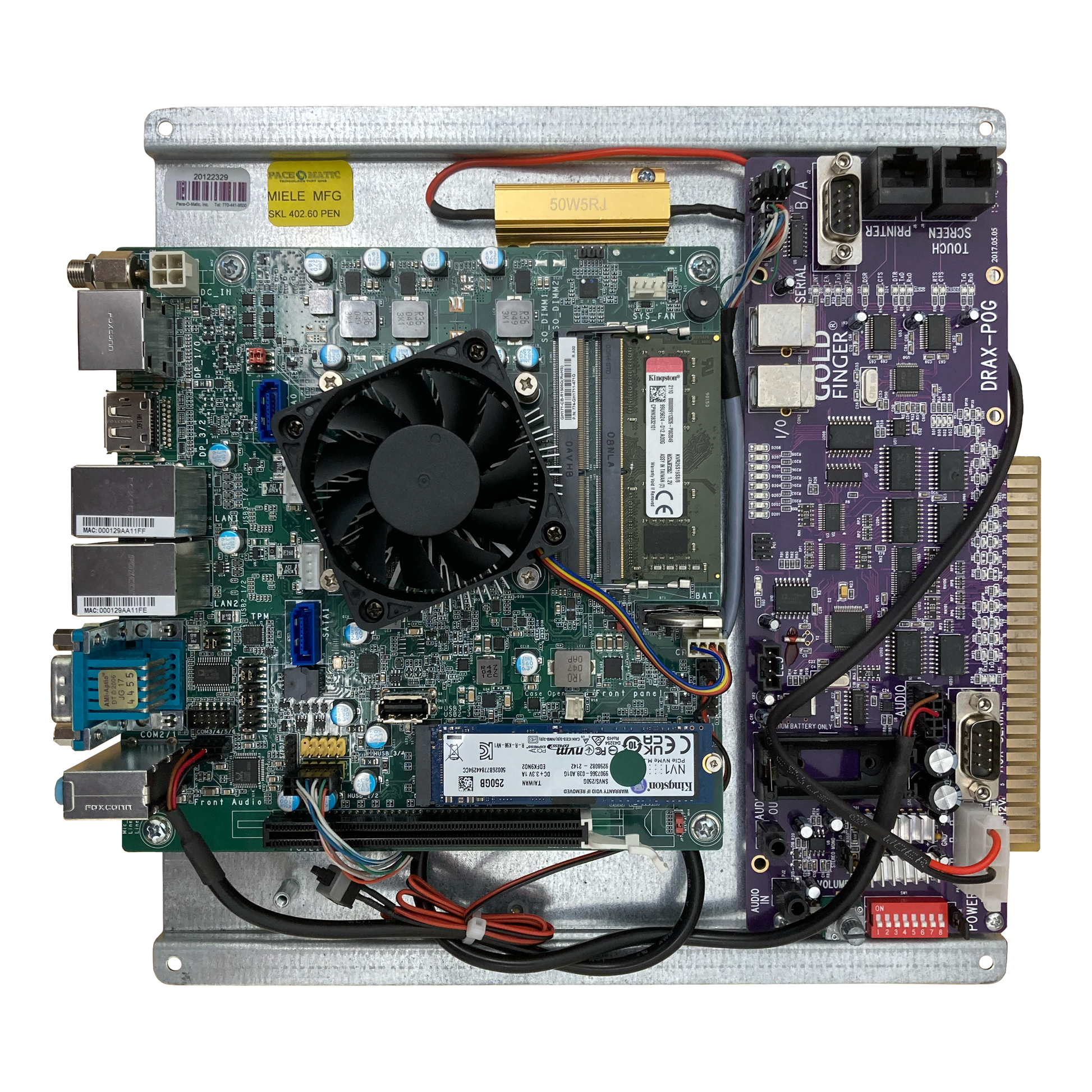 <p><strong>New 64 Bit Motherboard (.60 and above software)</strong></p> <p>Miele Manufacturing will send one of two motherboard styles, depending on stock, when ordered. Both styles work the same.</p>