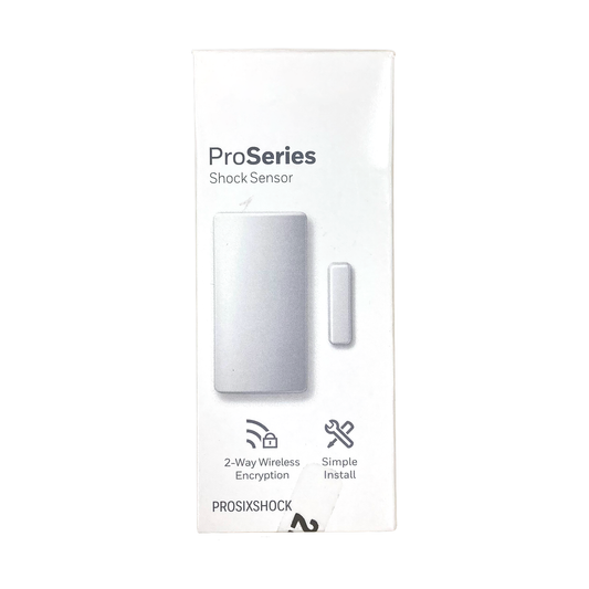 Sold by Miele Manufacturing. The ProSeries Shock Sensor Shock Sensor is designed to mount directly on the glass surface and offers excellent protection for all glass types—including plate, tempered, laminated and wired. The versatile detector provides outstanding false alarm immunity.