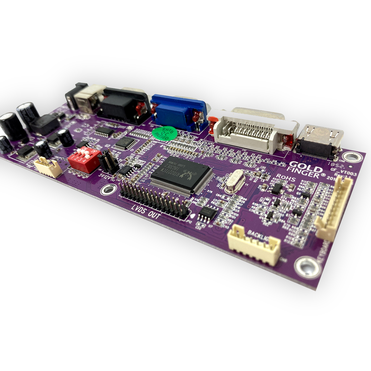 An AD Board is used in all motherboards for I/O control and power.