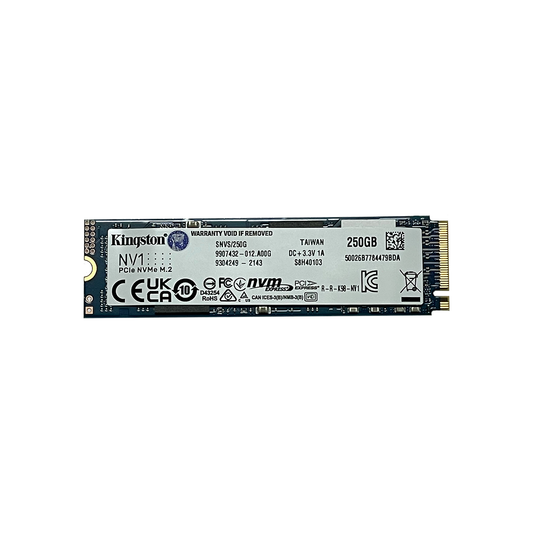 Kingston’s NV1 NVMe™ PCIe SSD is a substantial storage solution that offers read/write speeds up to 2,100/1,700MB/s, which is 3 to 4 times faster than a SATA-based SSD, and 35 times faster than a traditional hard drive. NV1 works with lower power, lower heat, and quicker loading time. Sold by Miele Manufacturing.