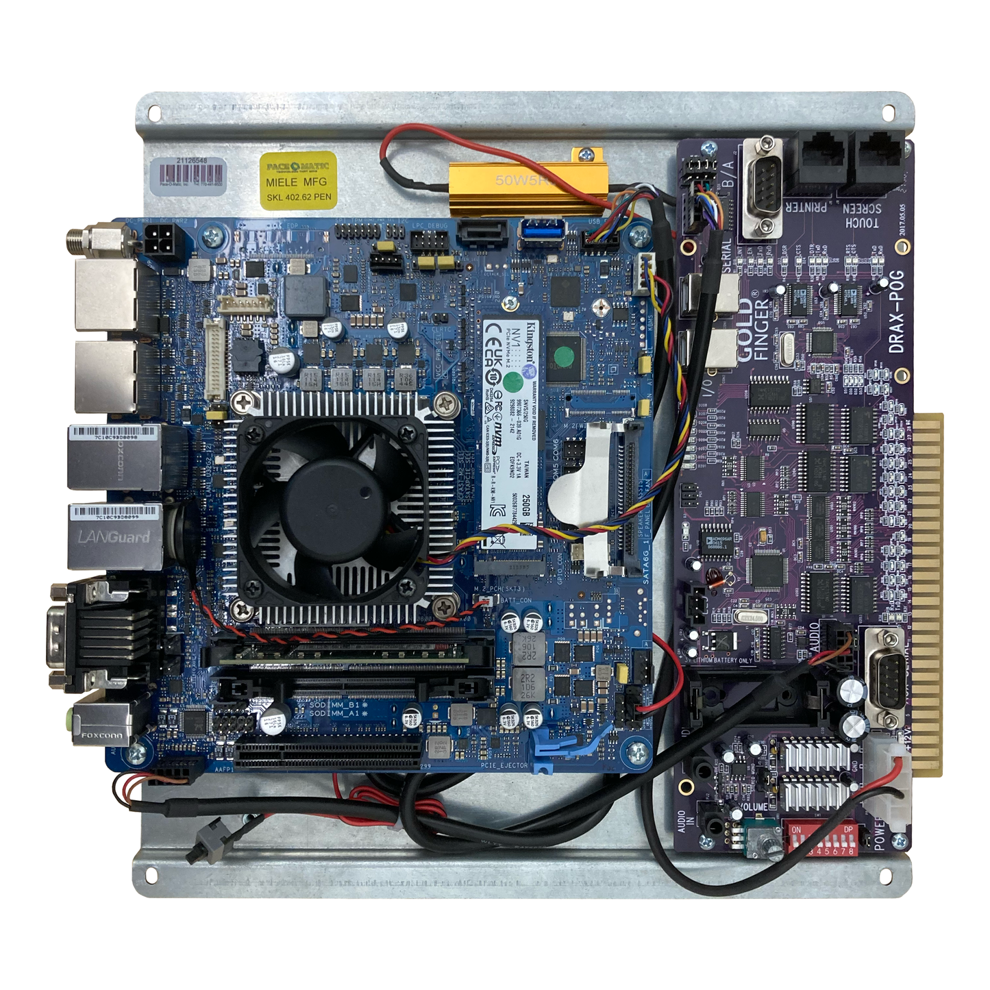 <p><strong>New 64 Bit Motherboard (.60 and above software)</strong></p> <p>Miele Manufacturing will send one of two motherboard styles, depending on stock, when ordered. Both styles work the same.</p>