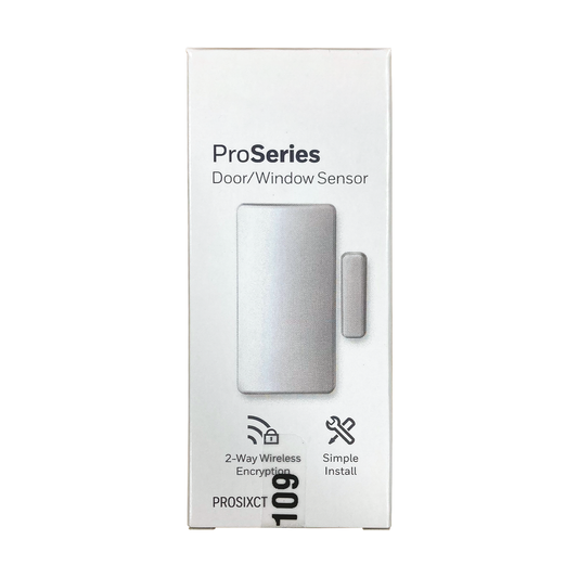 Sold by Miele Manufacturing. With a range up to 300 feet and 128-bit AES encryption, the Two-Way Mini Wireless Window and Door Sensor provides a high level of security to the furthest areas of your customers' businesses and now comes in a mini size for easier installation.