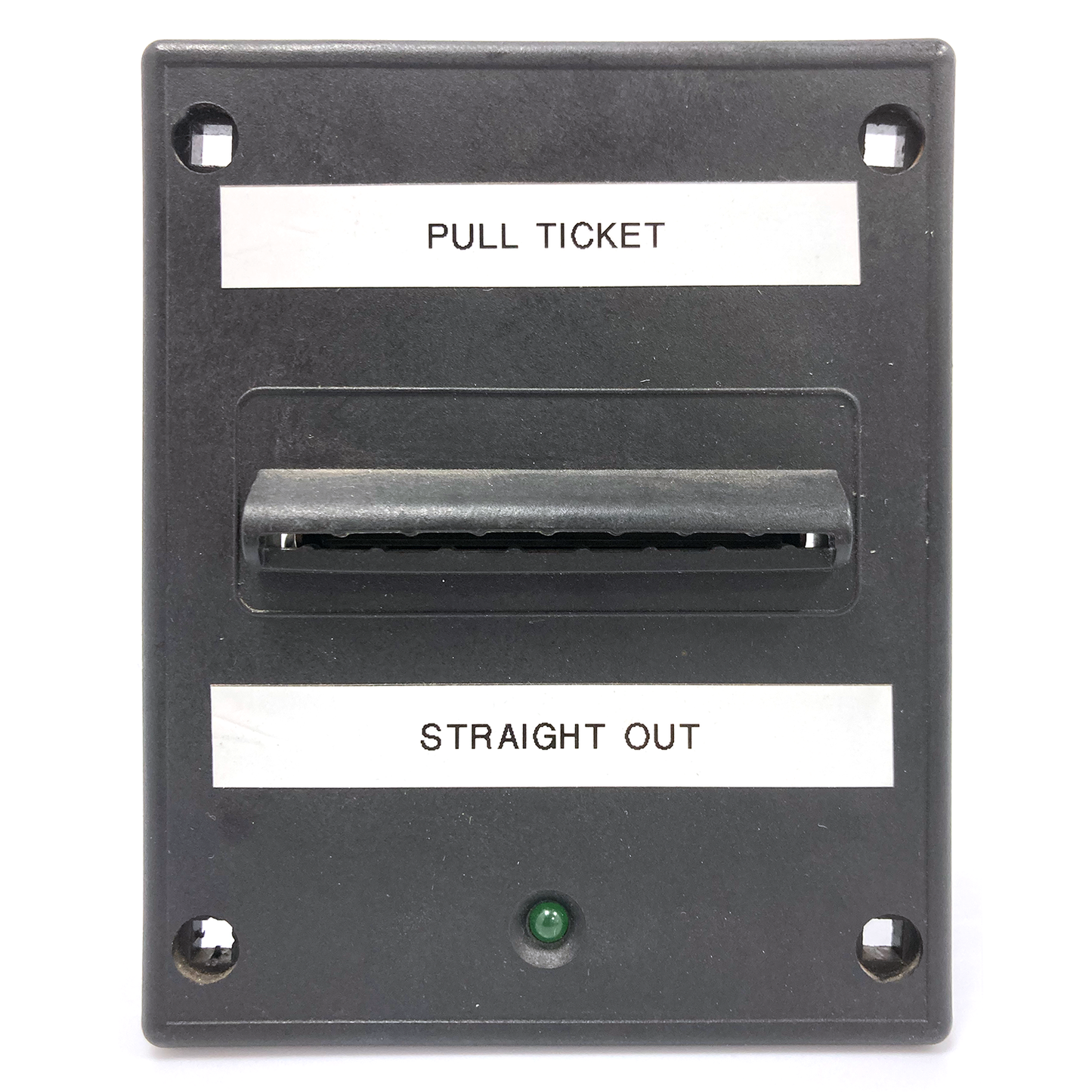 The used Custom TGO2h Printer is a pull-to-tear ticket printer that utilized custom POS emulation.