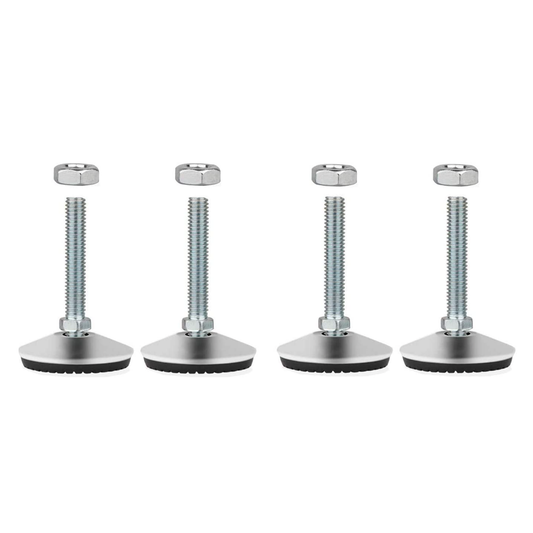 Level your standing machines with a Set of Four (4) Leg Levelers to keep your cabinets from having direct contact with the floor. Sold by Miele Manufacturing.